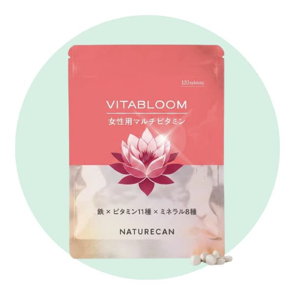 必須栄養素19種類の女性用マルチビタミン VITABLOOM | Naturecan