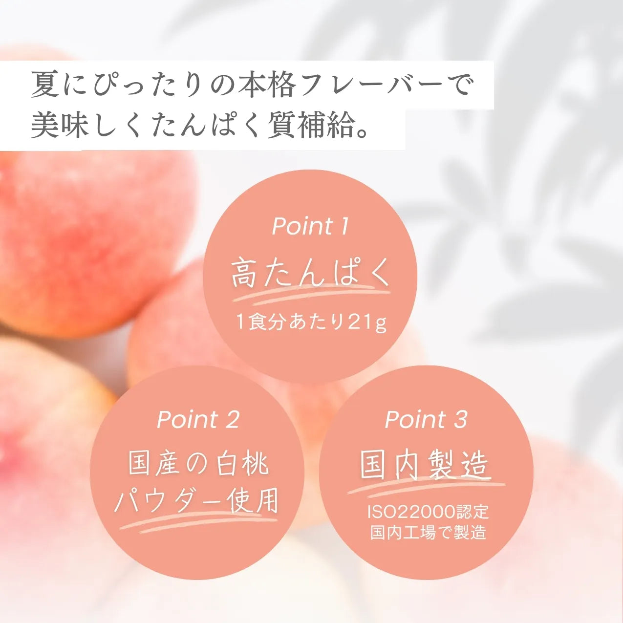 国産白桃使用】ホエイプロテイン（WPC）白桃ラッシー味 | ご褒美
