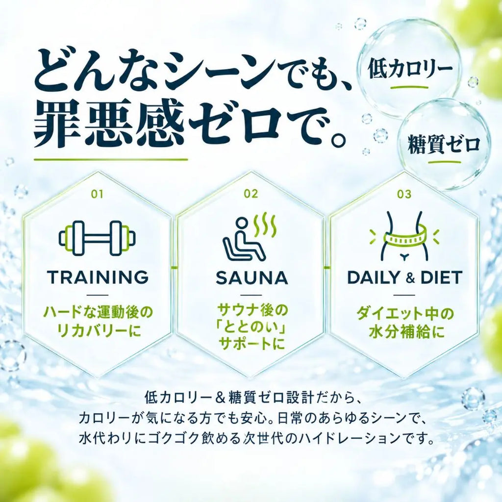 電解質パウダー シャインマスカット味