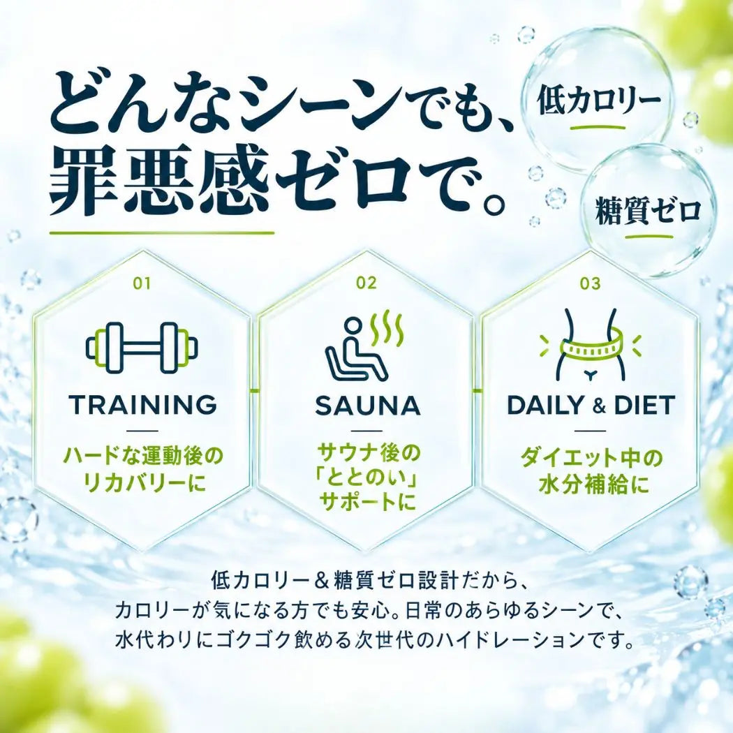 電解質パウダー シャインマスカット味