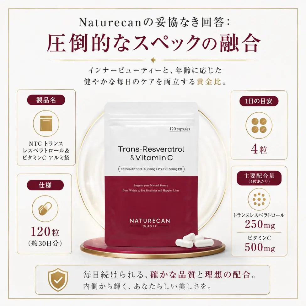 トランス型レスベラトロール＆ビタミンC