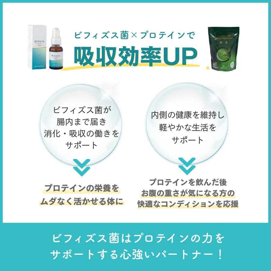 選べるプロテイン×Bifiora ビフィズス菌オイル【さらに10%OFF】
