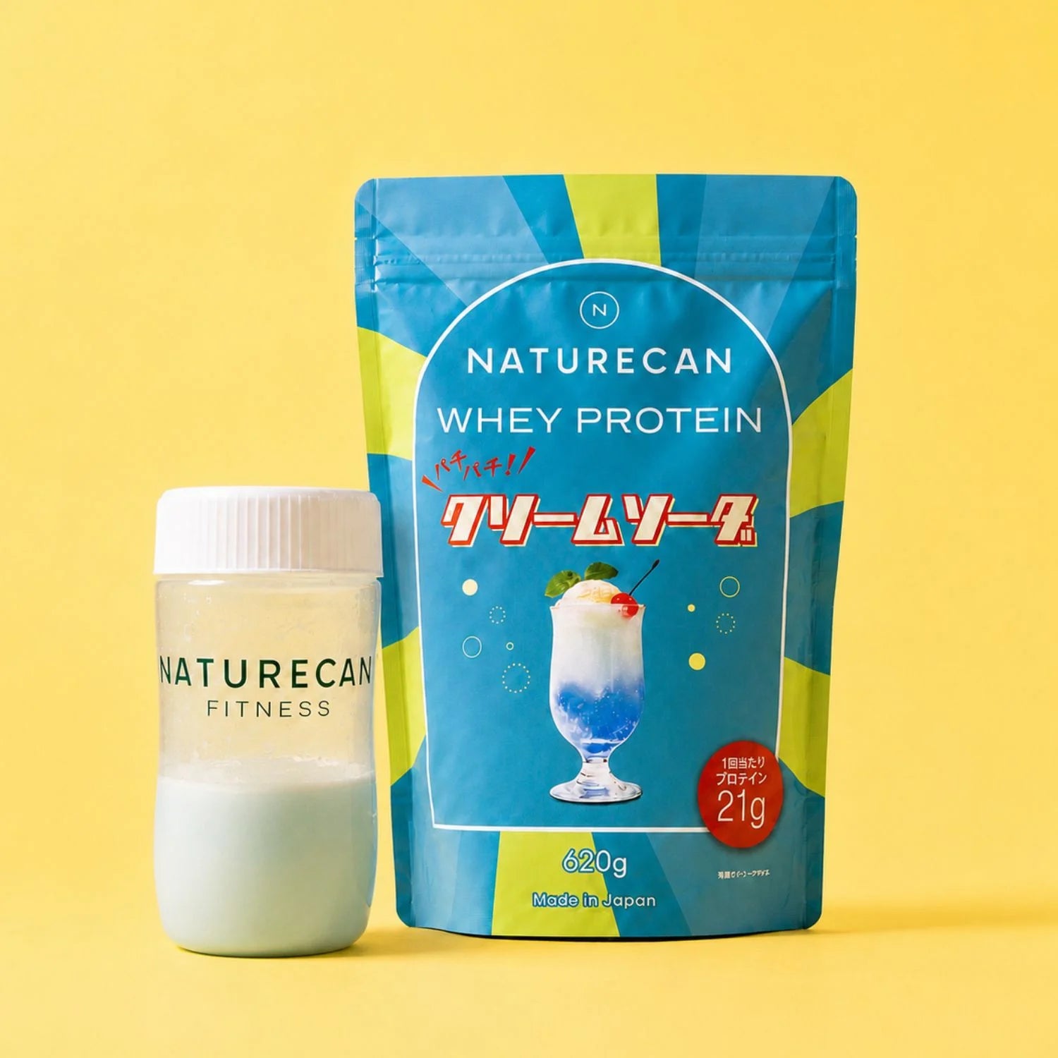 【パチパチ新食感】ホエイプロテイン（WPC）クリームソーダ