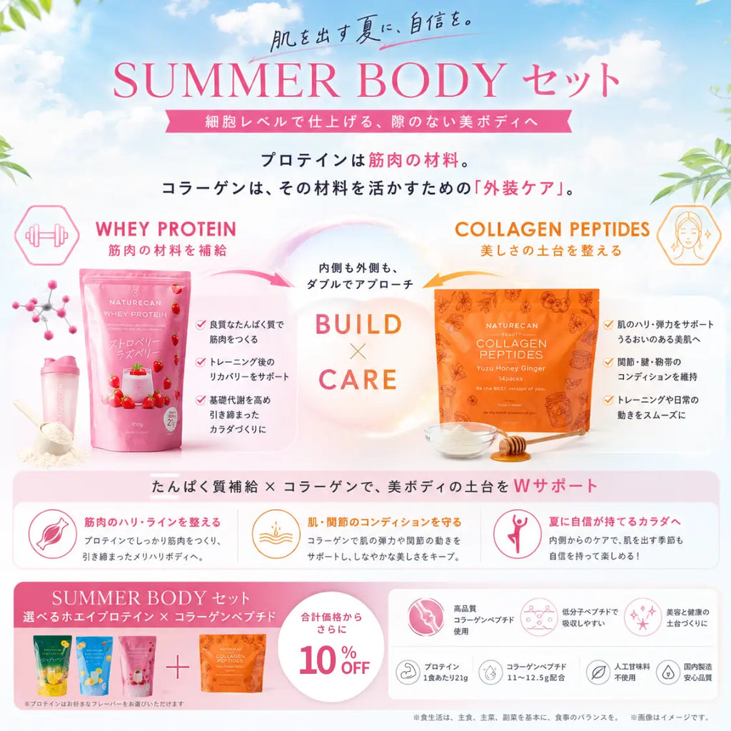 【さらに10%OFF】SUMMER BODY セット（選べるプロテインとコラーゲン）