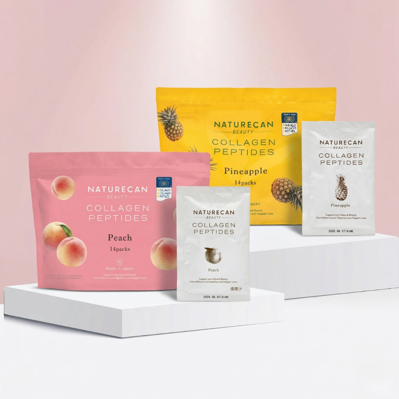 コラーゲンペプチド2フレーバーセット（ピーチ×パイナップル）